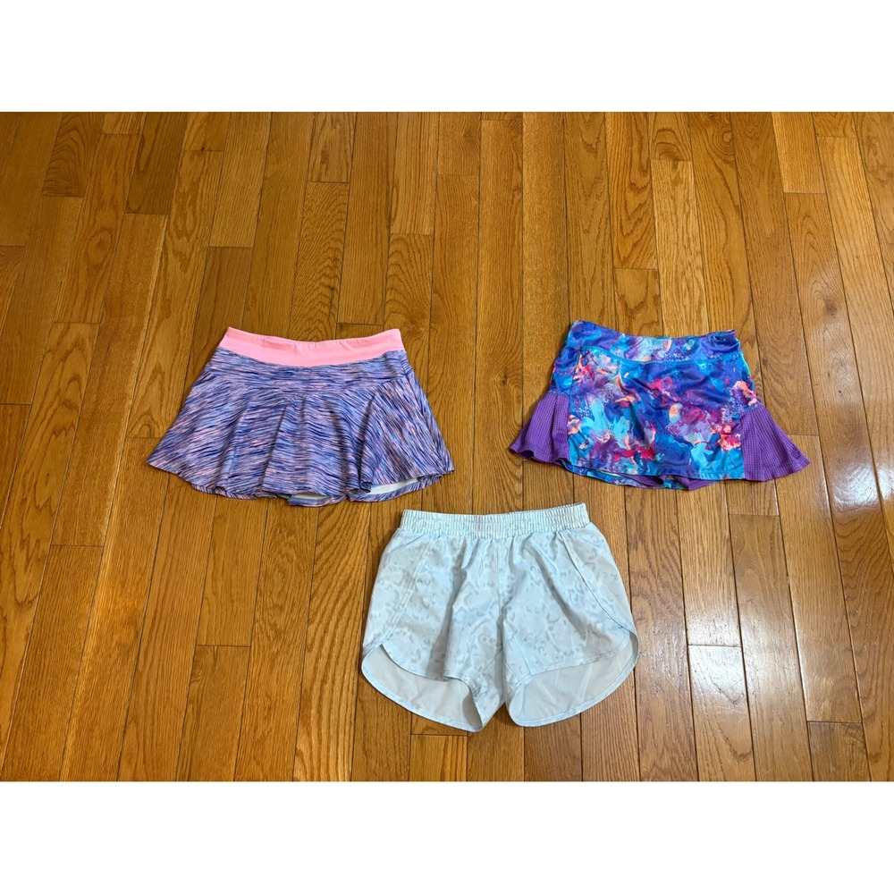 Bundle 3 girls Athletic Bottoms Old Navy Active Skort Champion Skort Shorts YLG